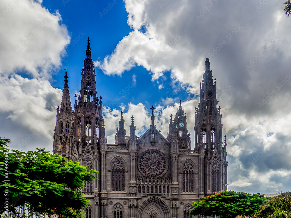 Blick auf die Kathedrale von Arucas - Kirche Juan Bautista