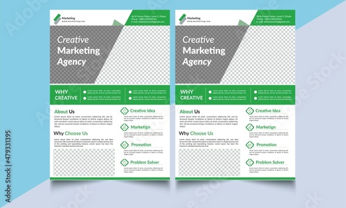 corporate flyer design template