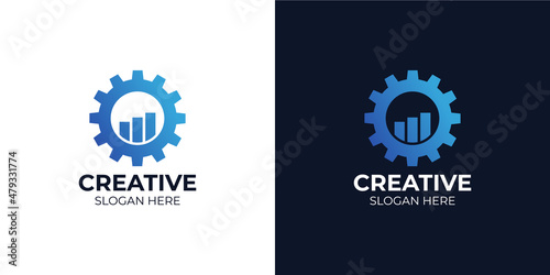 engineer logo set in modern style