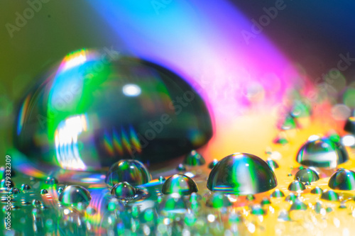 water drop reflecting on DVD. High quality photo