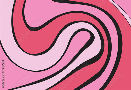 Simple background with pink waving motion lines pattern