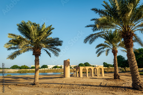 Morning view in Aqua park Jubail , Saudi Arabia.