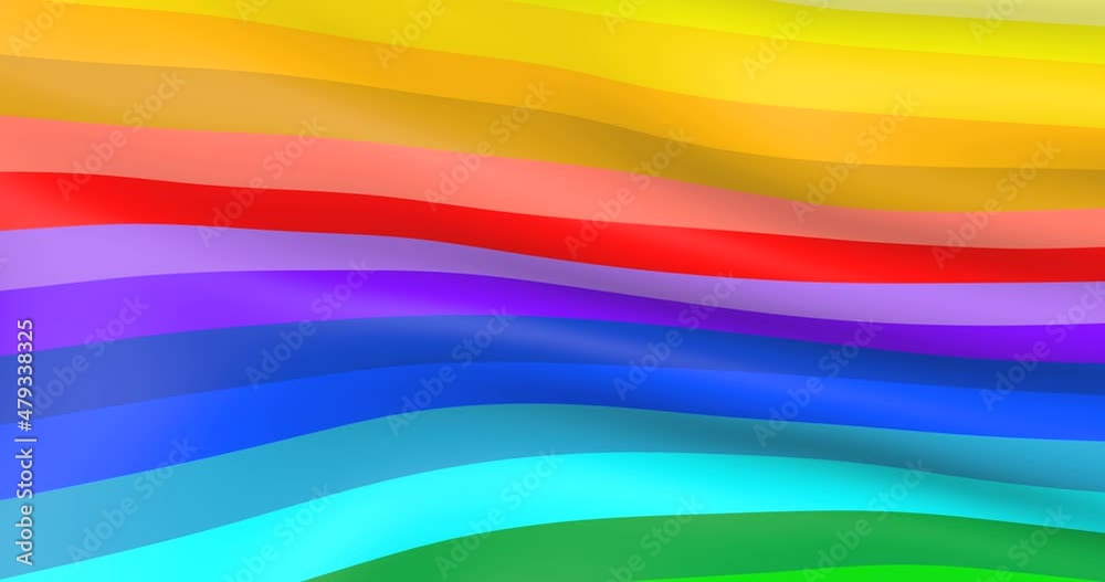 The LGBT flag is waving. Movement of the rainbow canvas. The LGBT flag is waving. Movement of the rainbow canvas.