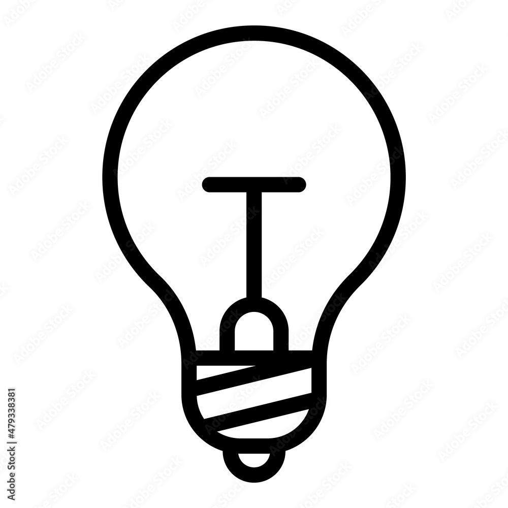 Idea Light Flat Icon Isolated On White Background Idea Light Flat Icon Isolated On White Background