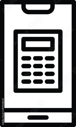 Calculator Vector Icon Design Illustration