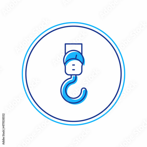 Filled outline Spring scale icon isolated on white background. Balance for weighing. Determination of weight. Vector