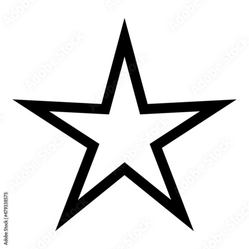 Stars Flat Icon Isolated On White Background