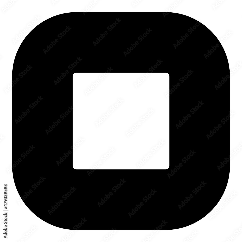 Square Flat Icon Isolated On White Background Square Flat Icon Isolated On White Background