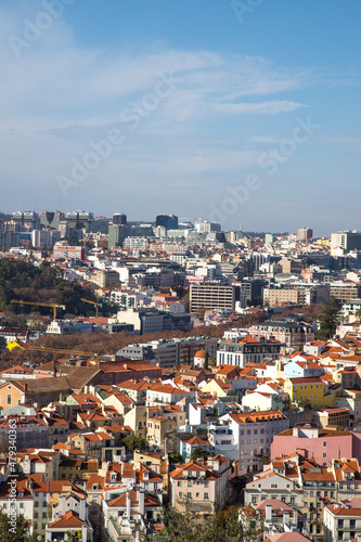 Bairro Alto neighborhood in Lisbon seen from São Jorge Castle