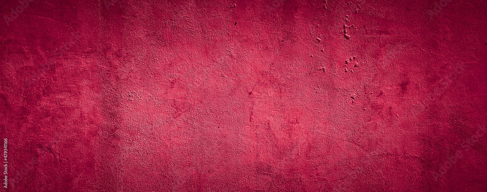 red grungy abstract cement concrete wall texture background