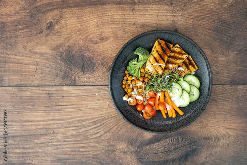Vegetarian Tofu Buddha Bowl