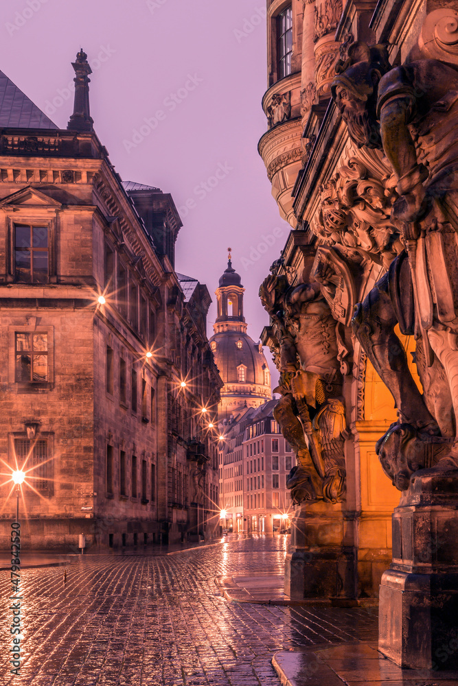 Fototapeta premium George Gate in Dresden old town, Germany
