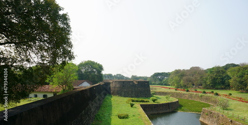View of Palakkad fort that was captured by Hyder Ali, in 1766 AD, from a side. (ID: 479344304)