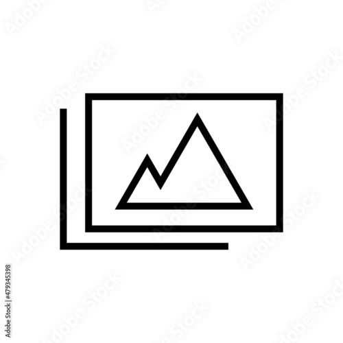 photo library icon vector