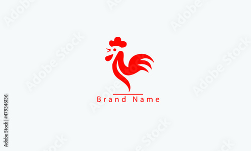 Photo Chicken Cock vector logo design