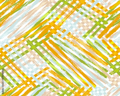 Messy gouache artwork vector design. Paintbrush