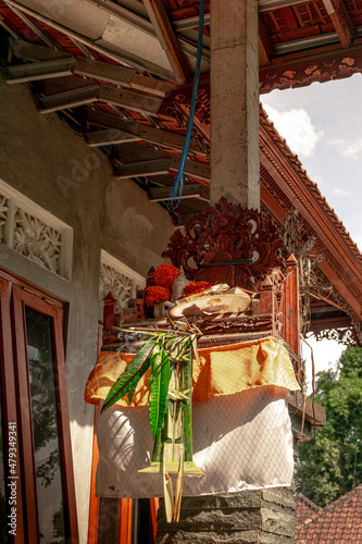 Galungan day decoration in Bali