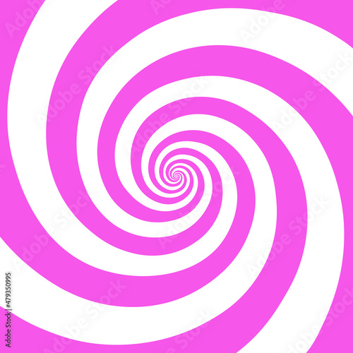 Hypnotic spiral background. Design in the style of optical illusion. Vector illustration
