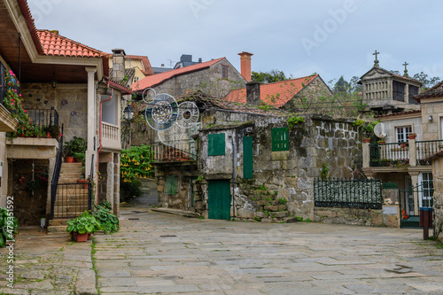 views of combarro fishing town, pontevedra, Spain photo