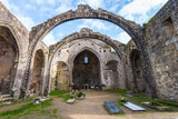 famous cemetery of cambados in galicia, Spain