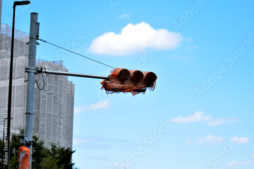 Traffic light under construction