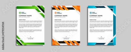 modern corporate letterhead template design