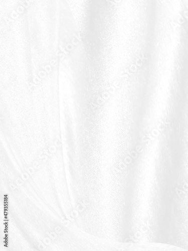 Clean woven beautiful soft fabric abstract smooth curve shape decorative fashion textile silver white background