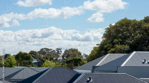Wallpaper Mural TIMELAPSE white cloud, pale blue sunny sky in summer. Cloudscape Nature reserve Torontodigital.ca