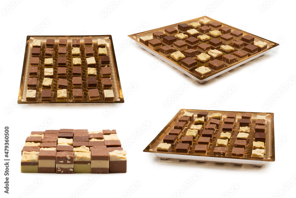 Chocolate candy isolated on white background. Chocolate candy isolated on white background.