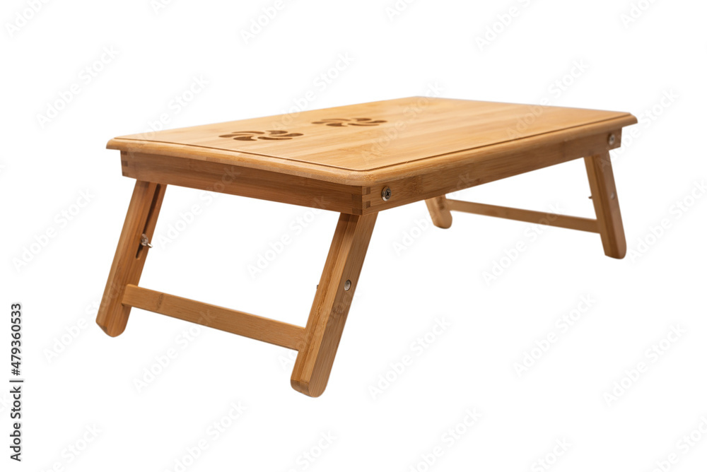 Wooden table isolated on a white background. Wooden table isolated on a white background.