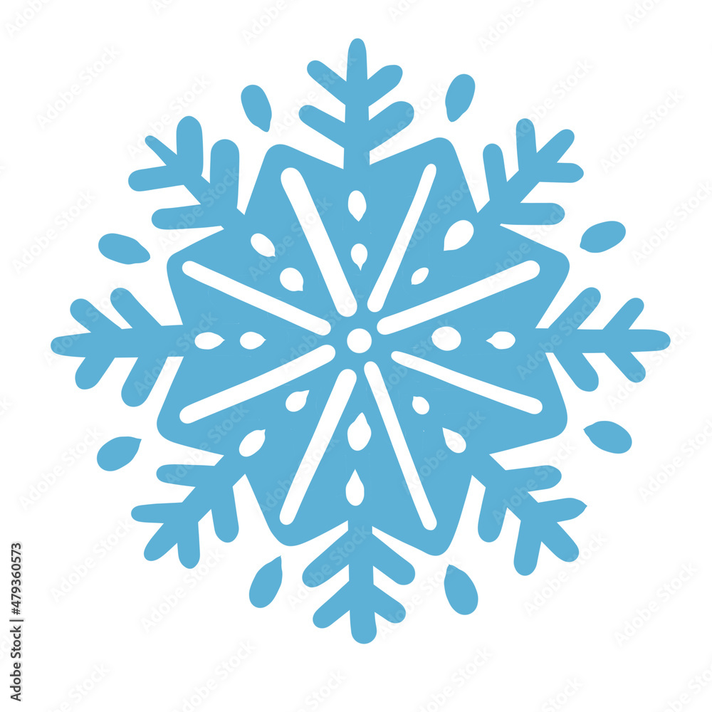 snowflake on white background snowflake on white background