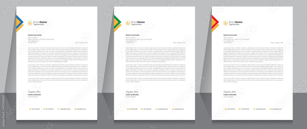 Letterhead format template, business style letterhead design template. Company letterhead template designs. Letterhead format template, business style letterhead design template. Company letterhead template designs.