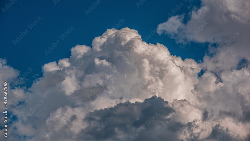 blue sky with storm textured clouds blue sky with storm textured clouds
