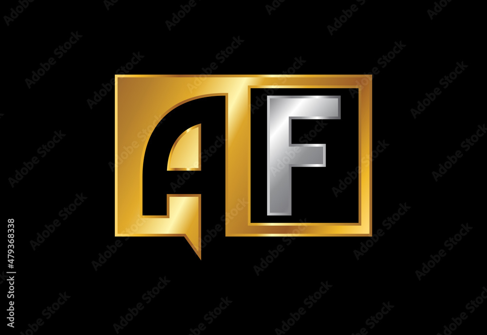 Initial Letter A F Logo Design Vector Template. Graphic Alphabet Symbol For Corporate Business