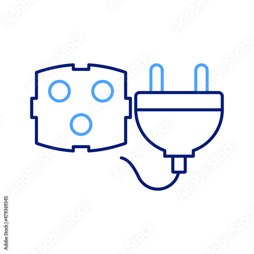 electric plug Vector icon which is suitable for commercial work and easily modify or edit it

