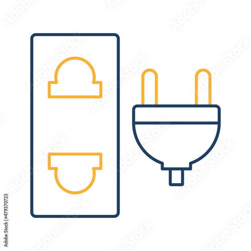 electric plug Vector icon which is suitable for commercial work and easily modify or edit it

