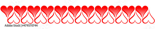 Herzbanner halb gefüllt