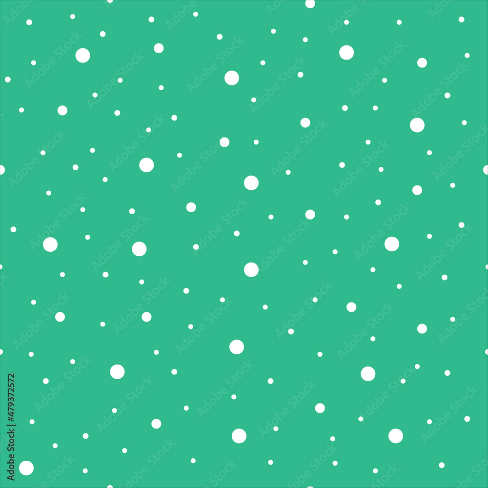 Snowflake seamless pattern , snow texture winter background, christmas dot vector illustration