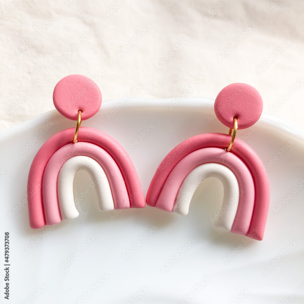 Fotografia Polymer clay cute earing character