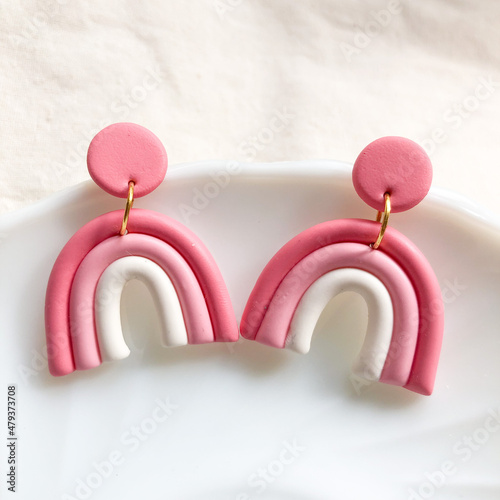 Fotografia Polymer clay cute earing character