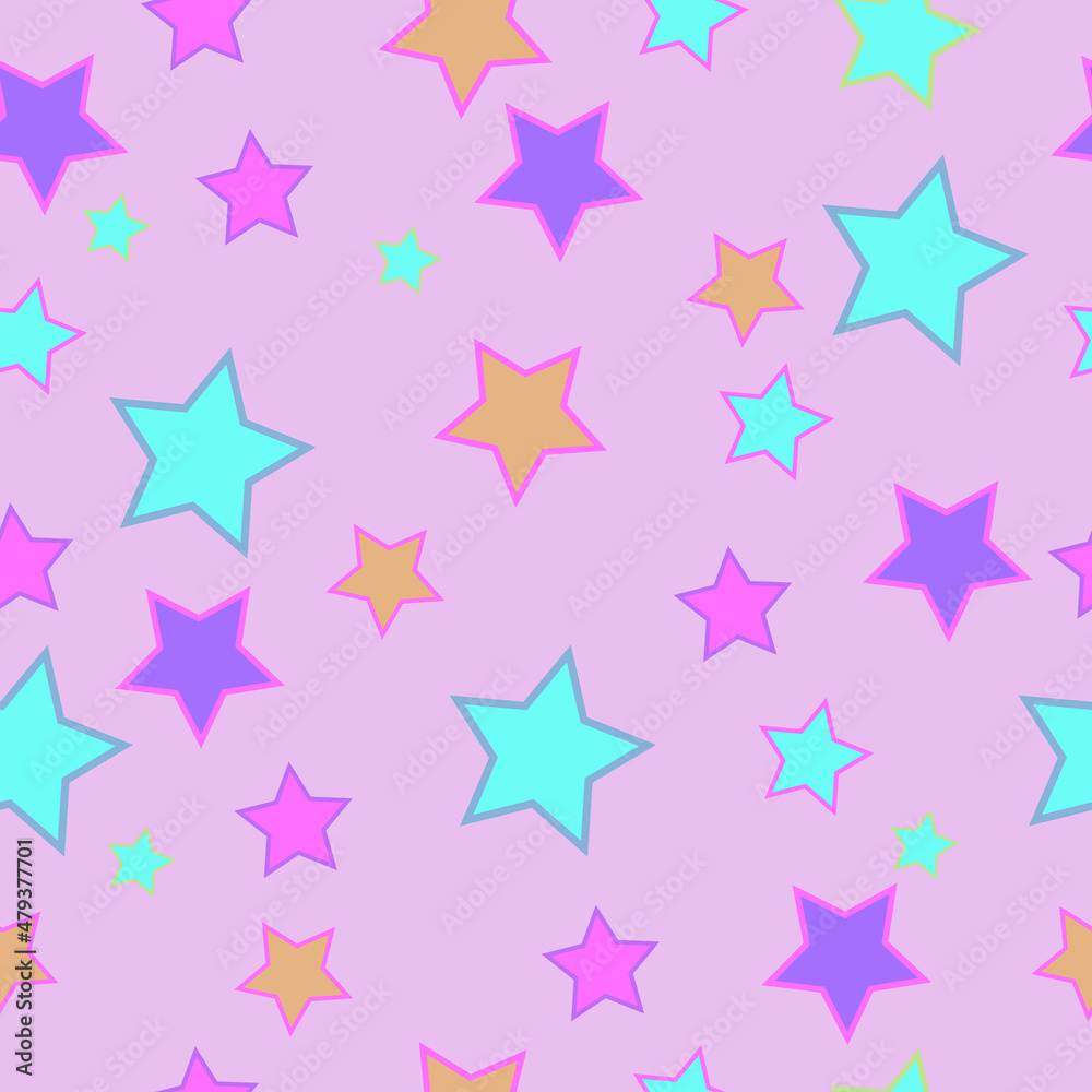 geometric pattern of a star in a stroke on a pink background geometric pattern of a star in a stroke on a pink background