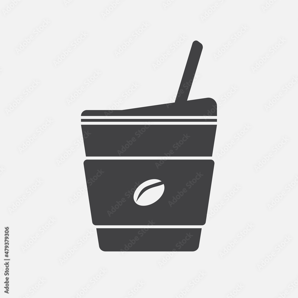 coffee cup warm drink vector icon. drink warm cup coffee simple isolated pictogram. coffee cup warm drink vector icon. drink warm cup coffee simple isolated pictogram.