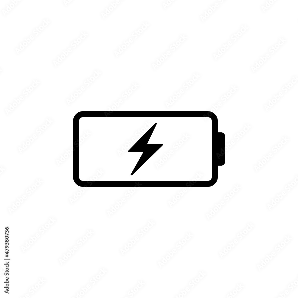 Phone battery simple flat icon vector illustration Phone battery simple flat icon vector illustration