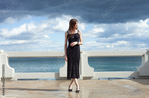 woman on the beach