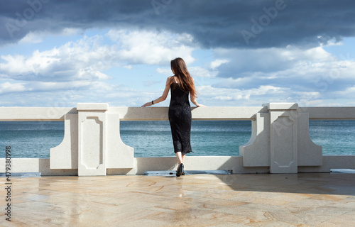 woman on the beach