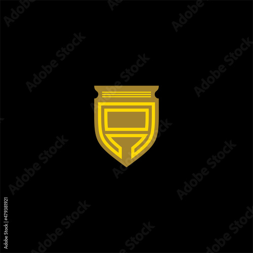 letter a logo vector shield template Free Download letter a logo vector shield template - GFXLoad