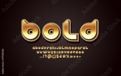 3D gold metal font, metallic rounded golden alphabet, letters A, B, C, D, E, F, G, H, I, J, K, L, M, N, O, P, Q, R, S, T, U, V, W, X, Y, Z and numbers 0, 1, 2, 3, 4, 5, 6, 7, 8, 9