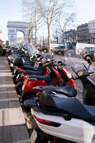 Photography Stationnement des deux roues à paris