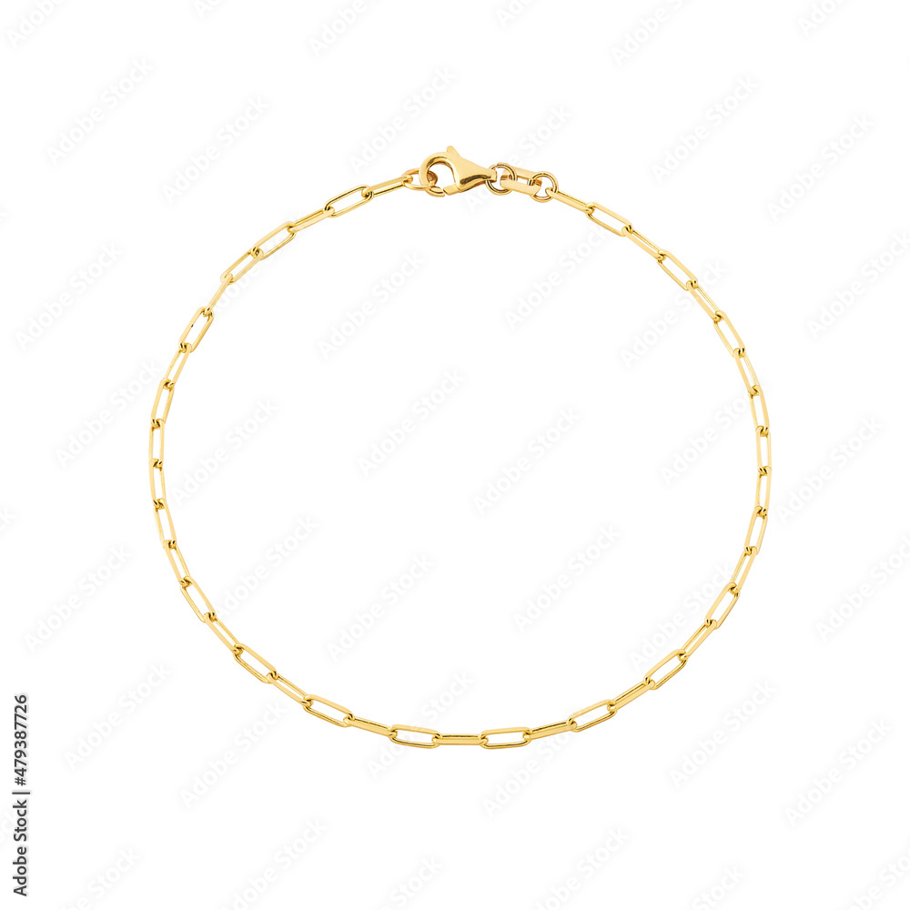 Gold jewelry. Gold chain bracelet and necklace isolated Gold jewelry. Gold chain bracelet and necklace isolated