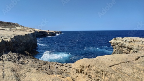 Vue mer    le de Gozo  Malte